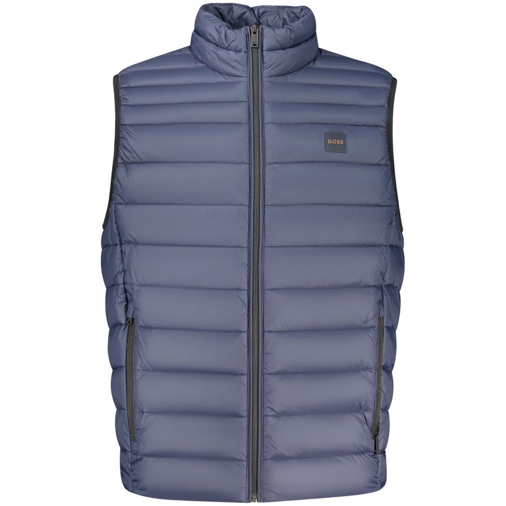 Blu Poliammide Men's Jacket